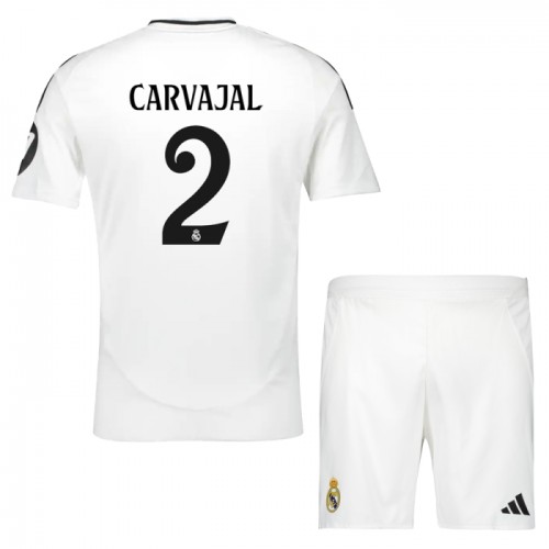 Dětský Fotbalový Dres Real Madrid Carvajal 2 Domácí Dresy 2024-25 Dětský Fotbalový Dres Real Madrid Carvajal 2 Domácí Dresy 2024-25